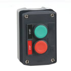 SCHNEIDER ELECTRIC - SNRXALD211H29H7 Pulsantiera, Harmony, plastica, grigio scuro, 2 pulsanti a filo ghiera, verde NO, rosso NC, 22 mm, ad impulso, marcatura sul portaetichetta, UL CSA