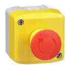 SCHNEIDER ELECTRIC - SNRXALK178FH7 Pulsantiera gialla - 1 fungo emergenza rosso Ø40 girare per sbloccare 2NC