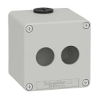 SCHNEIDER ELECTRIC - SNRXAPD1502 PULSANTIERA IN METALLO GRIGIA 2 FORI