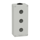 SCHNEIDER ELECTRIC - SNRXAPD3203 PULSANTIERA IN METALLO GRIGIA 3 FORI