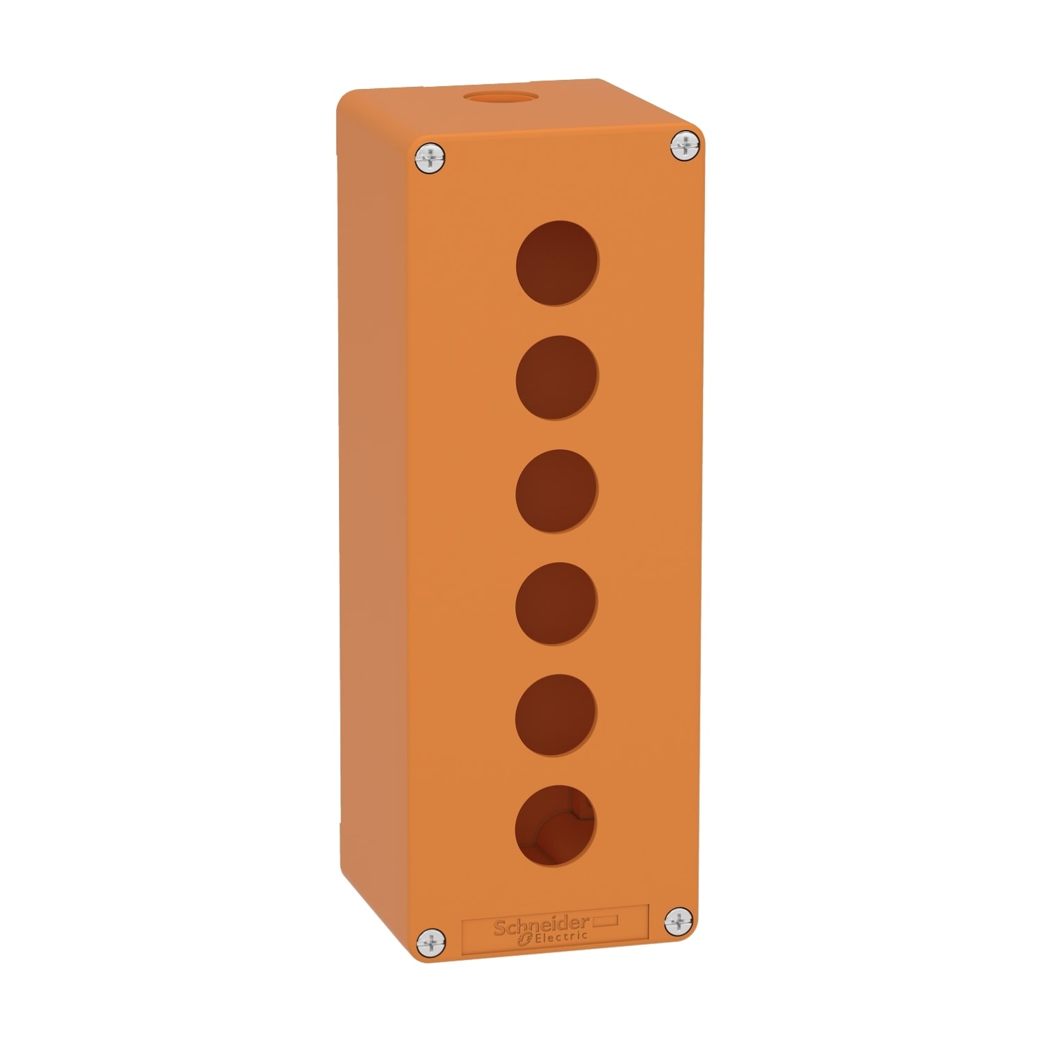 SCHNEIDER ELECTRIC - SNRXAPO4506 PULSANTIERA IN METALLO ARANCIONE 6 FORI