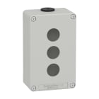 SCHNEIDER ELECTRIC - SNRXAPD2203 PULSANTIERA IN METALLO GRIGIA 3 FORI
