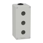 SCHNEIDER ELECTRIC - SNRXAPD3503 PULSANTIERA IN METALLO GRIGIA 3 FORI
