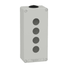 SCHNEIDER ELECTRIC - SNRXAPD3204 PULSANTIERA IN METALLO GRIGIA 4 FORI