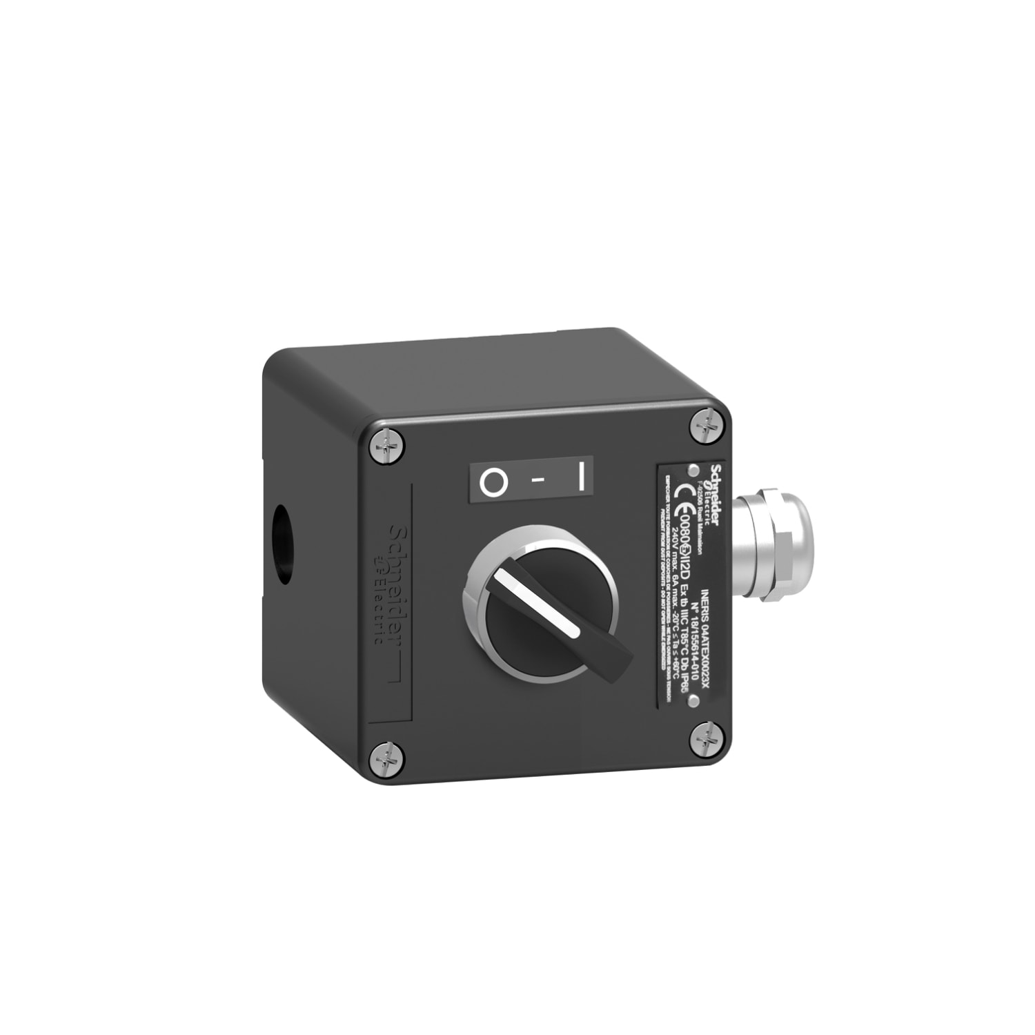 SCHNEIDER ELECTRIC - SNRXAWF130EX PULSANTIERA METALLO 1NO+1NC NERO