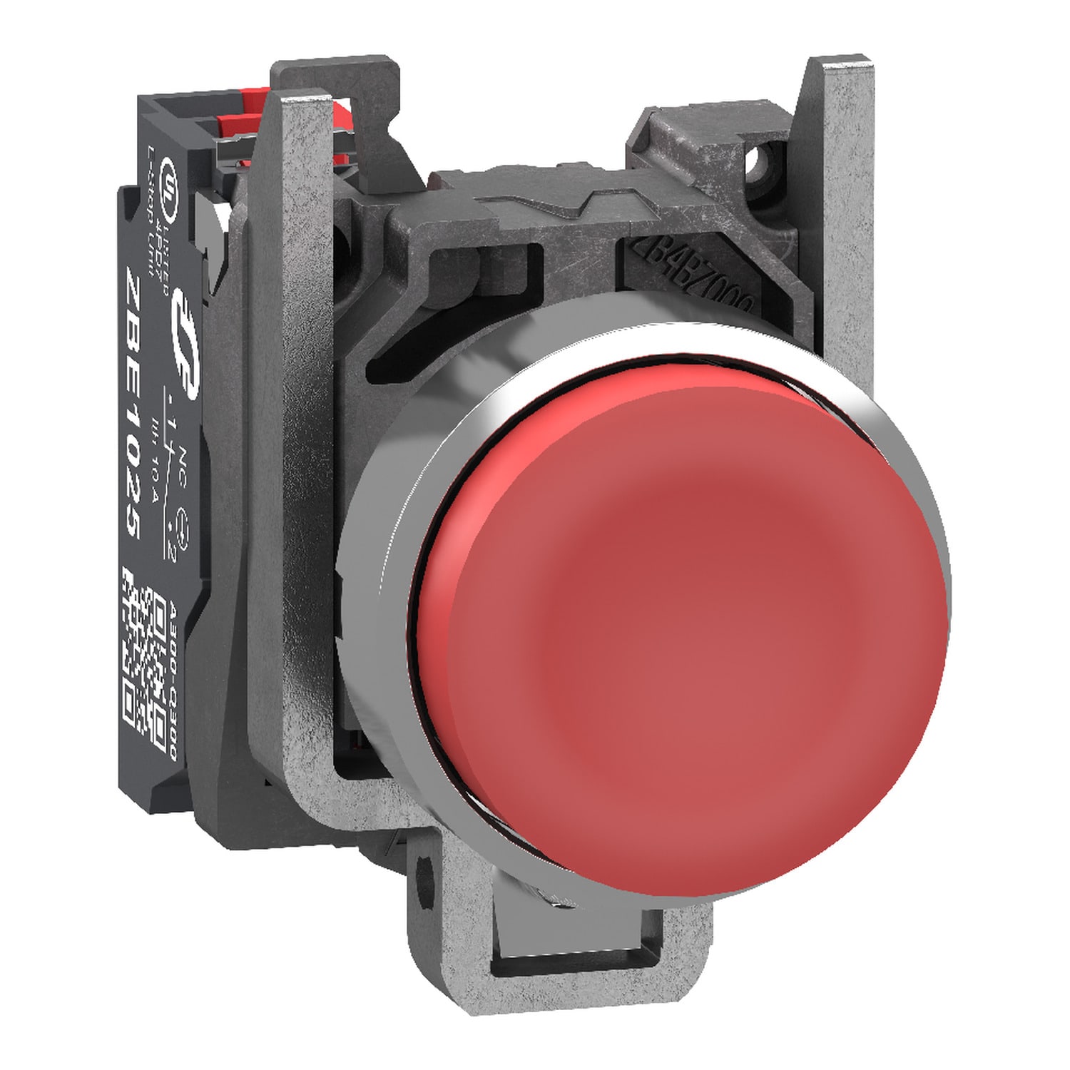 SCHNEIDER ELECTRIC - SNRXB4BL425 Pulsante rosso sporgente 1NC push-in
