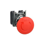 SCHNEIDER ELECTRIC - SNRXB4BS8445 Pulsante arresto emergenza Ø22 testa fungo Ø40 rosso sblocco a rotazione 1NO+1NC