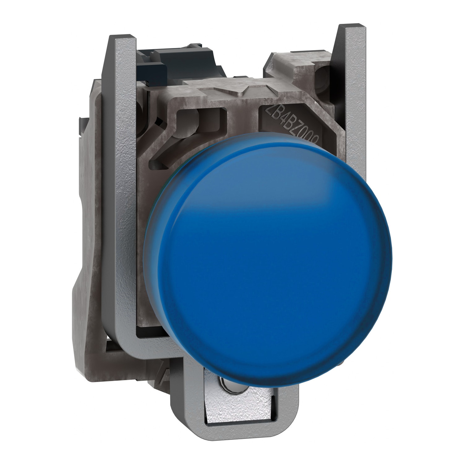 SCHNEIDER ELECTRIC - SNRXB4BVGM6T Harmony XB4, Lampada spia, metallo, blu, diam.22, con LED integrato ad alta protezione, 110…240VAC , 300 VA a 230 VAC, 120 VA a 120 VAC