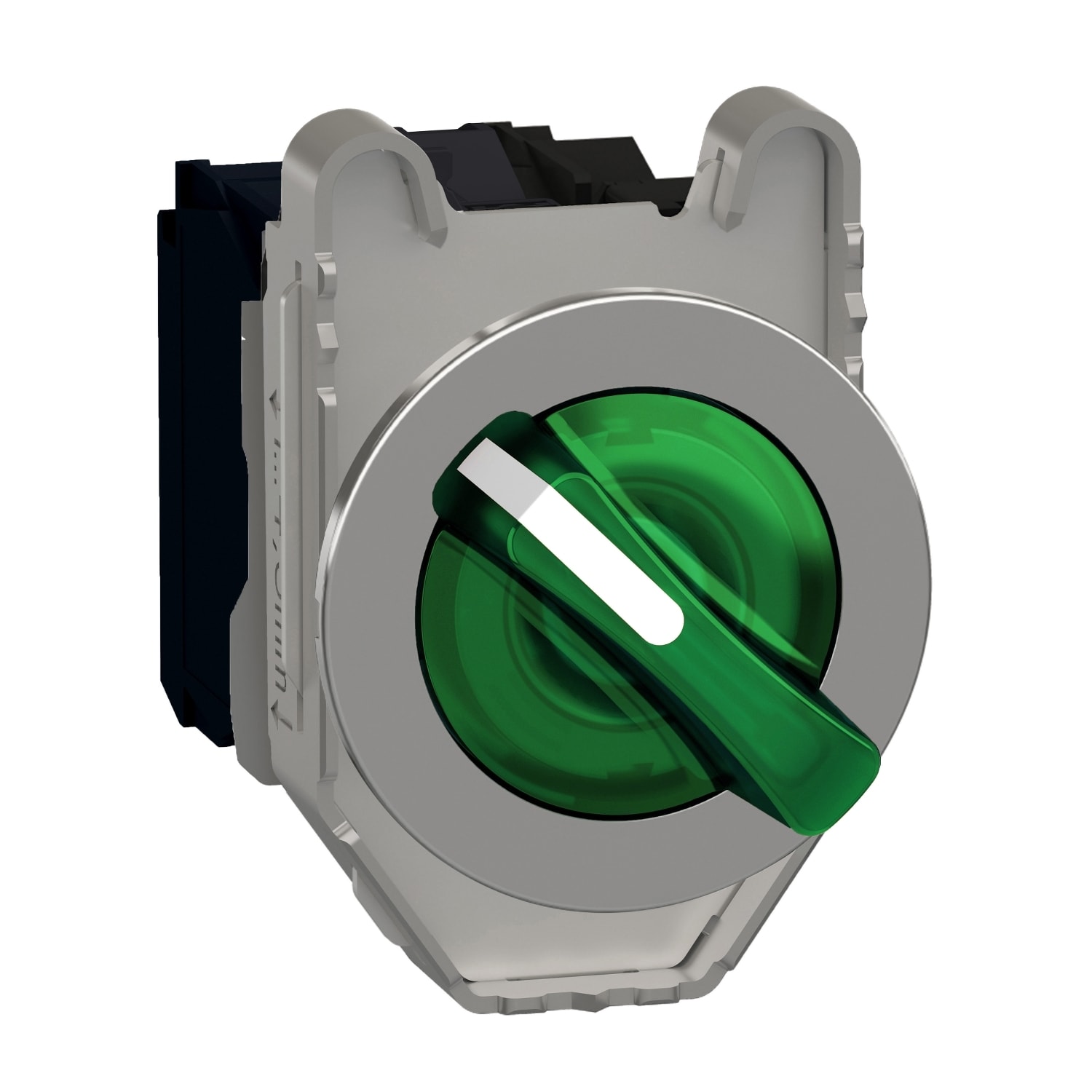 SCHNEIDER ELECTRIC - SNRXB4FK133B5 Selettore luminoso verde filopannello 3 posizioni fisse 24VAC/DC 1NO+1NC- LED universale- Ø30