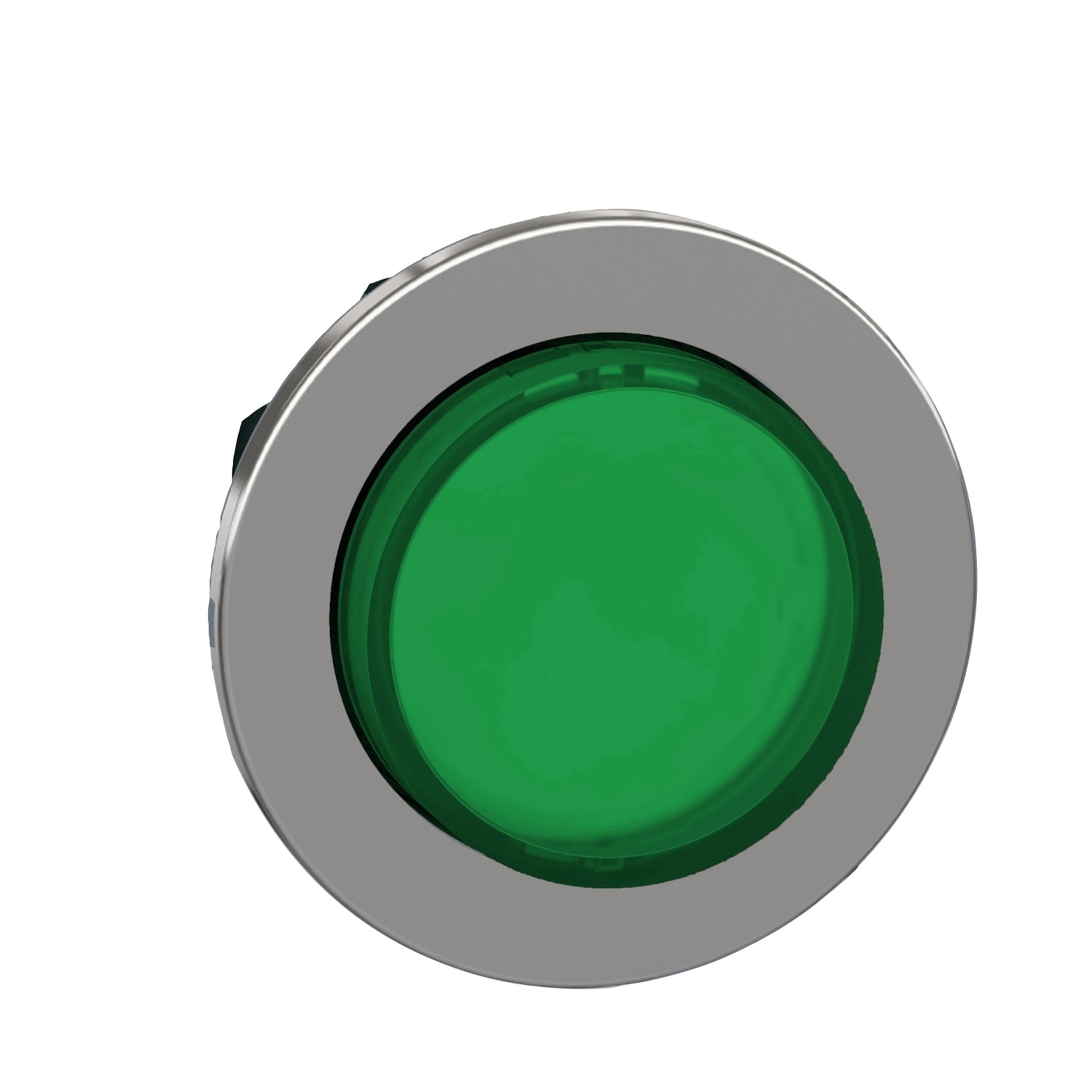 SCHNEIDER ELECTRIC - SNRZB4FW133 Testa pulsante luminoso sporgente verde filopannello- per LED universale- Ø30