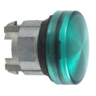 SCHNEIDER ELECTRIC - SNRZB4BV033S Head for pilot light, Harmony XB4, metal, green, 22mm, universal LED, grooved lens