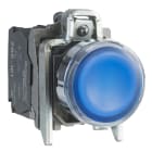 SCHNEIDER ELECTRIC - SNRXB4BW36M5 Pulsante luminoso blu Ø22 - filoghiera ad impulso - 230Vac - 1NO+1NC- LED universale