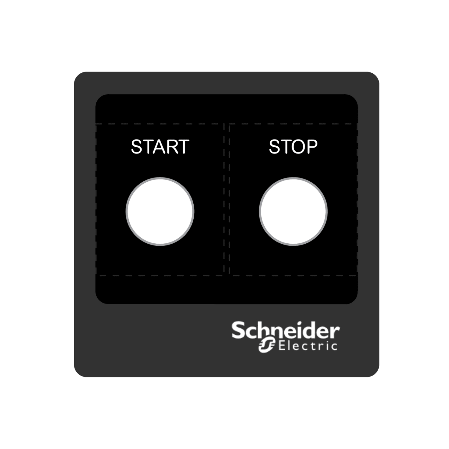 SCHNEIDER ELECTRIC - SNRZBYLEG101001 Harmony XB4, Harmony XB5, etichetta adesiva, 100x100 personalizzata