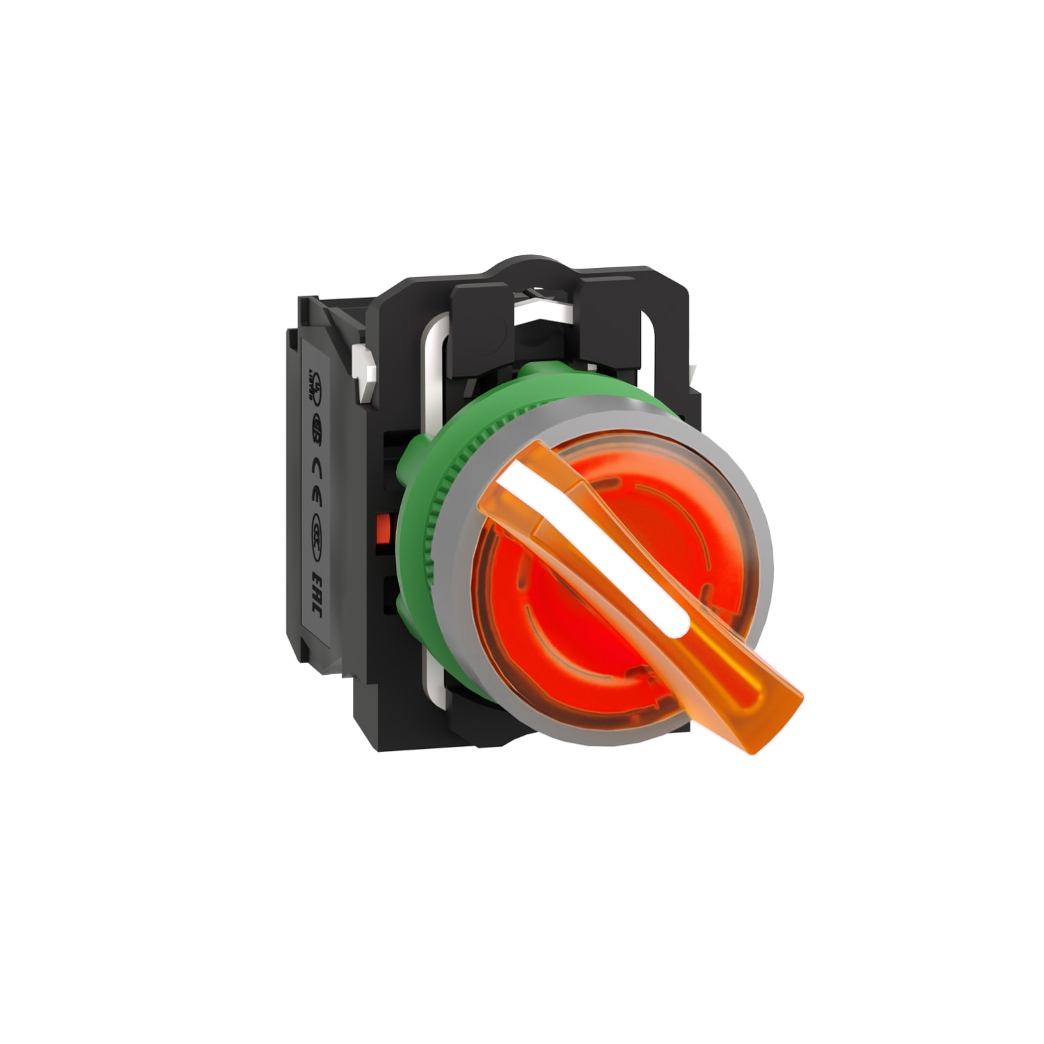 SCHNEIDER ELECTRIC - SNRXB5AK125G5C0 Selett. lum. giallo 120V ghiera grigia
