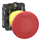 SCHNEIDER ELECTRIC - SNRXB5AS84455 FUNGO EMERGENZA ROSSO NO+NC PUSH-IN