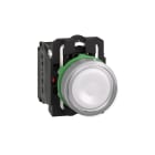 SCHNEIDER ELECTRIC - SNRXB5AW31M5C0 PULS.LUMINOSO BIANCO 230V GHIERA GRIGIA