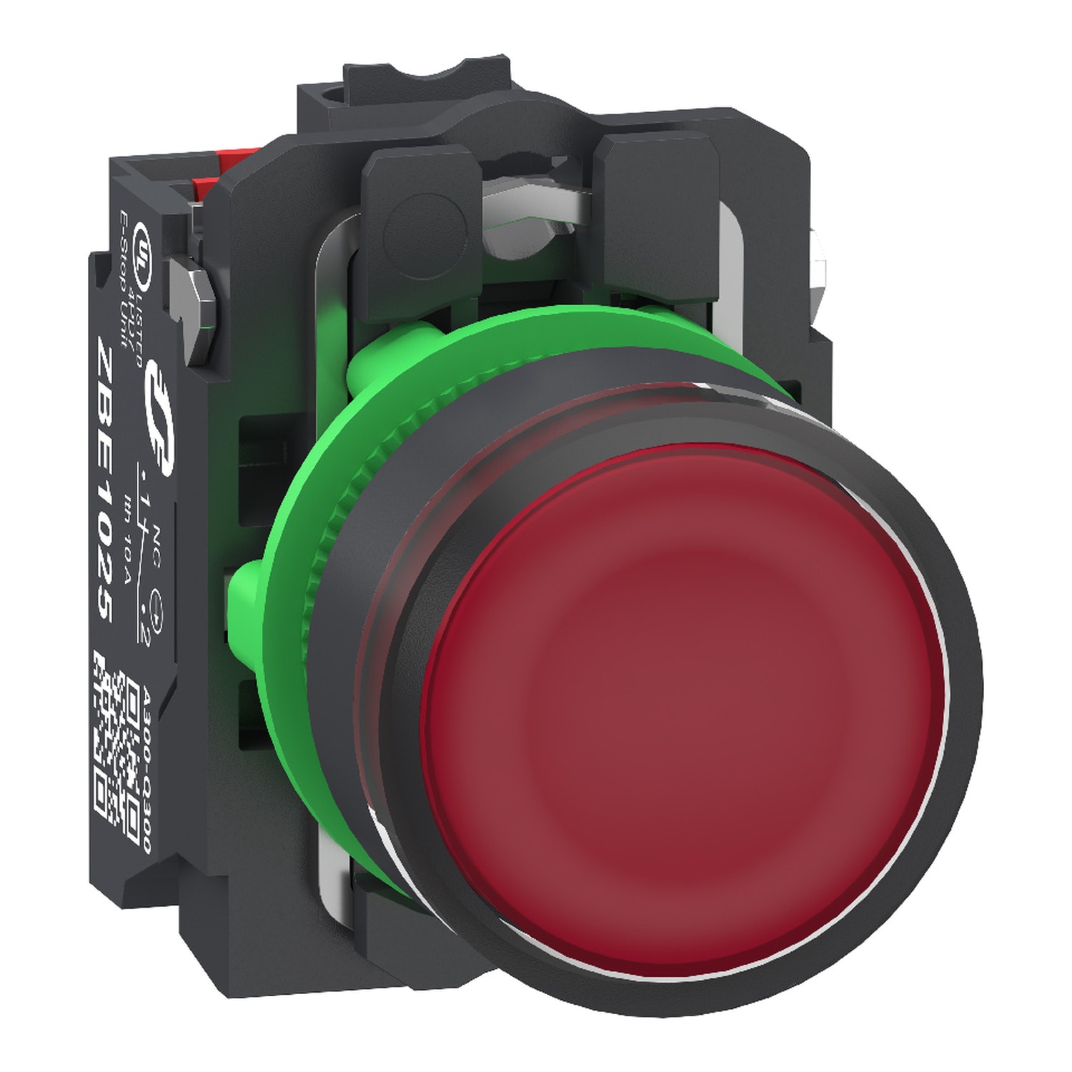SCHNEIDER ELECTRIC - SNRXB5AW34B55 PULSANTE LUM. ROSSO 24V NO+NC PUSH-IN