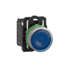SCHNEIDER ELECTRIC - SNRXB5AW36G5C0 PULS.LUMINOSO BLU 120V GHIERA GRIGIA