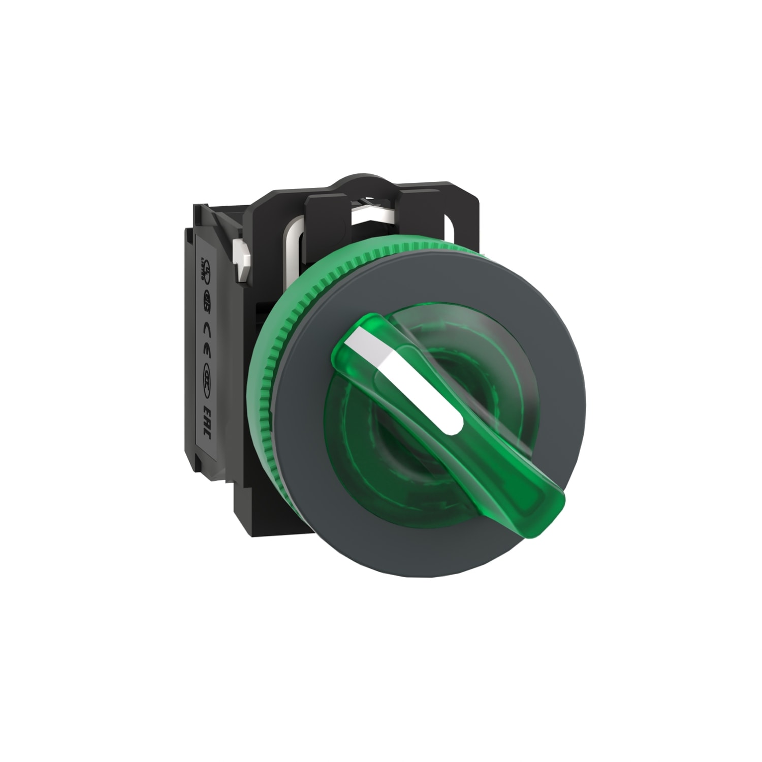 SCHNEIDER ELECTRIC - SNRXB5FK123B5 Selett. lum. verde 2pos.filopannello 24V