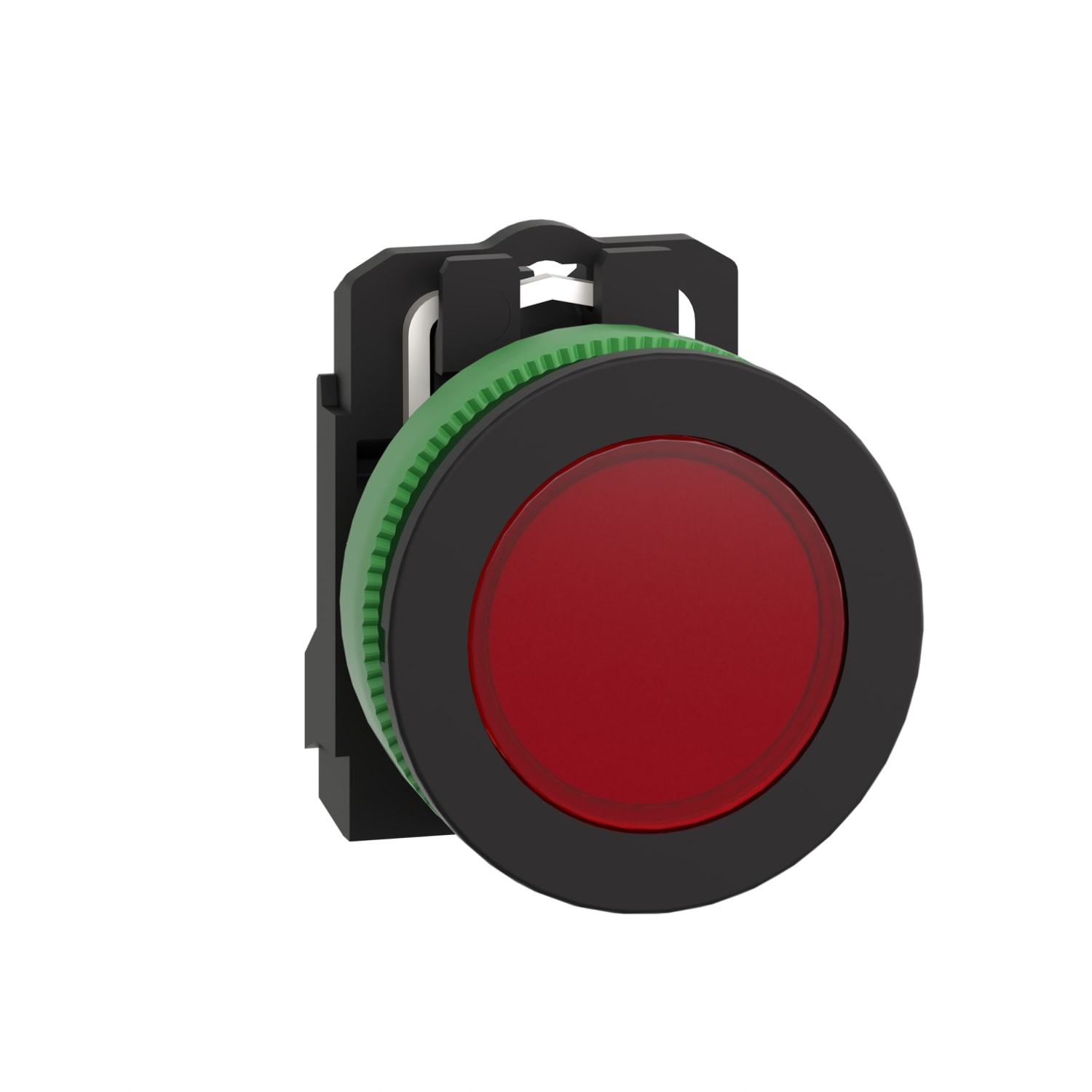 SCHNEIDER ELECTRIC - SNRXB5FVG4 Harmony XB5, lampada spia rossa filopannello Ø30, 120Vac, in plastica, con LED universale