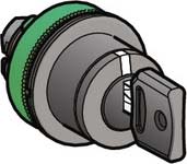 SCHNEIDER ELECTRIC - SNRZB5FG08 TESTA SELETTORE CHIAVE 3POS.FILOPANNELLO