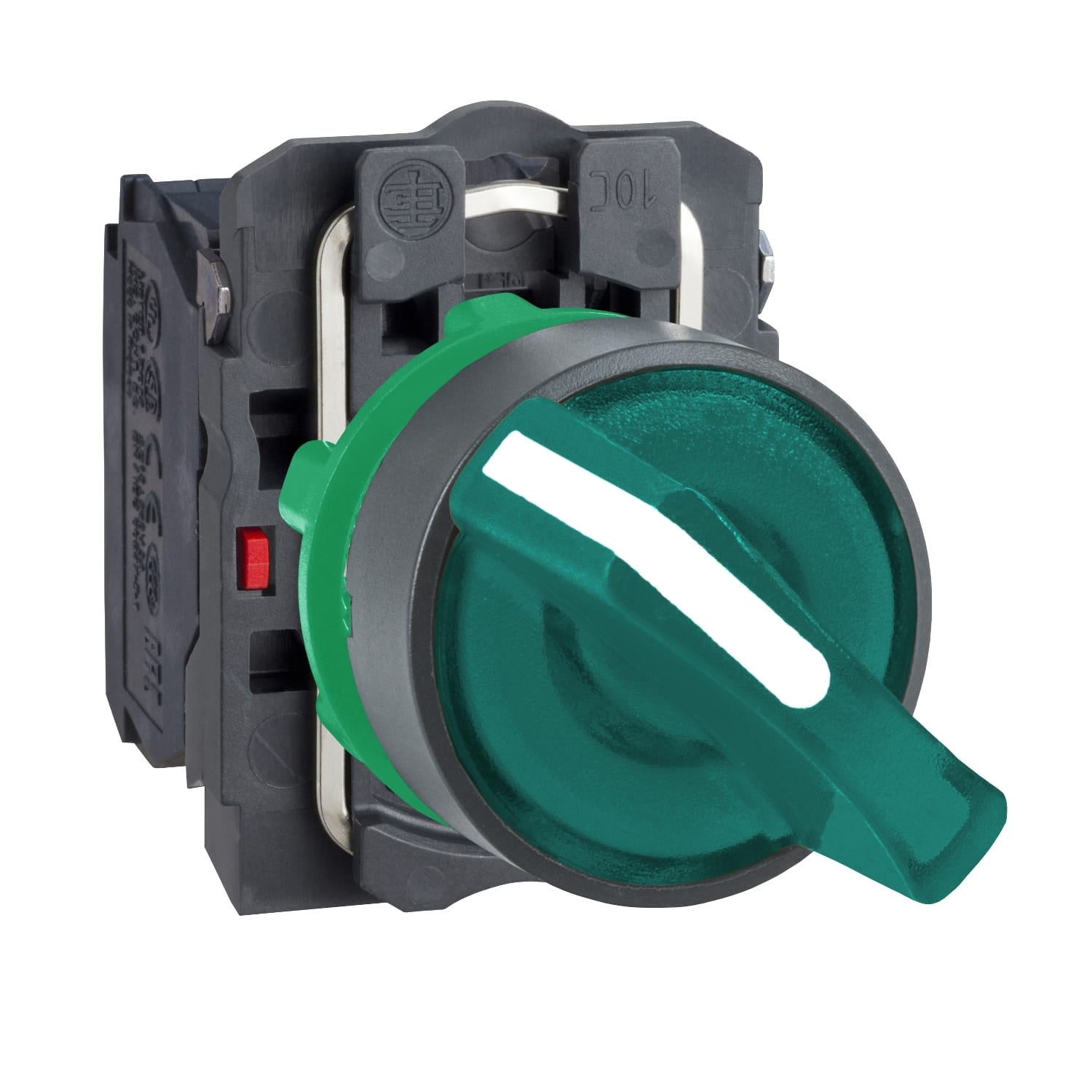 SCHNEIDER ELECTRIC - SNRXB5AK123M5 Selettore luminoso verde Ø22 - 2 pos. - 230Vacac - 1NO+1NC- LED universale