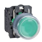 SCHNEIDER ELECTRIC - SNRXB5AP31 Push button, Harmony XB5, plastic, projecting, green, 22mm, spring return, booted, unmarked, 1NO