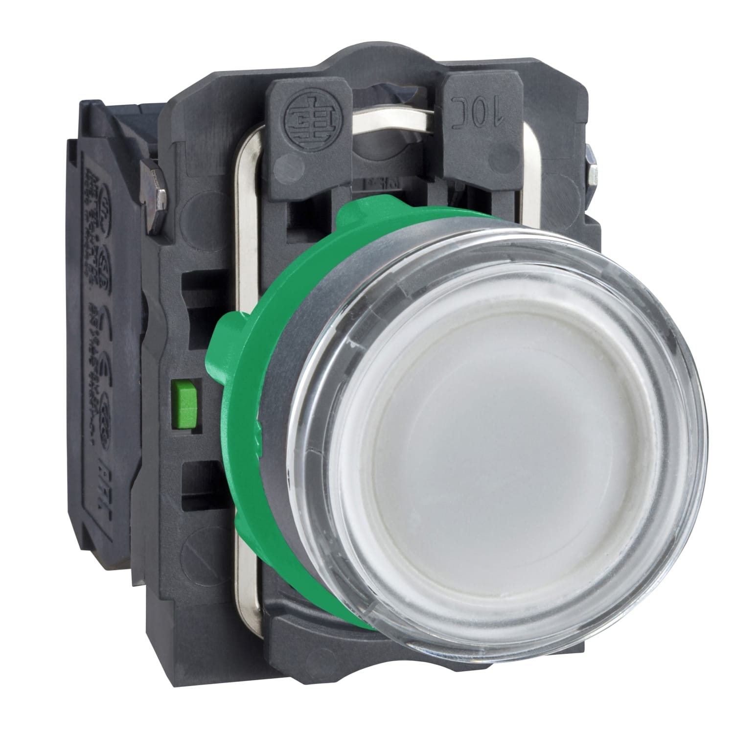 SCHNEIDER ELECTRIC - SNRXB5AW31M5 Pulsante luminoso bianco Ø22 - filoghiera ad impulso - 230Vacac/dc - 1NA+1NC- LED universale