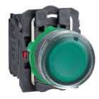 SCHNEIDER ELECTRIC - SNRXB5AW33B5 Pulsante luminoso verde Ø22 - filoghiera ad impulso - 24V - 1NA+1NC- LED universale