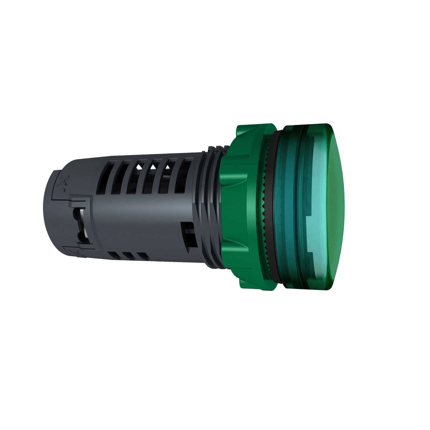SCHNEIDER ELECTRIC - SNRXB5EVM3 Lampada spia monoblocco verde Ø22 con LED integrato 230Vac
