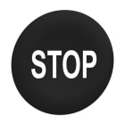 SCHNEIDER ELECTRIC - SNRZBAF234 Capsula nera "STOP" per testa pulsante filopannello Ø30