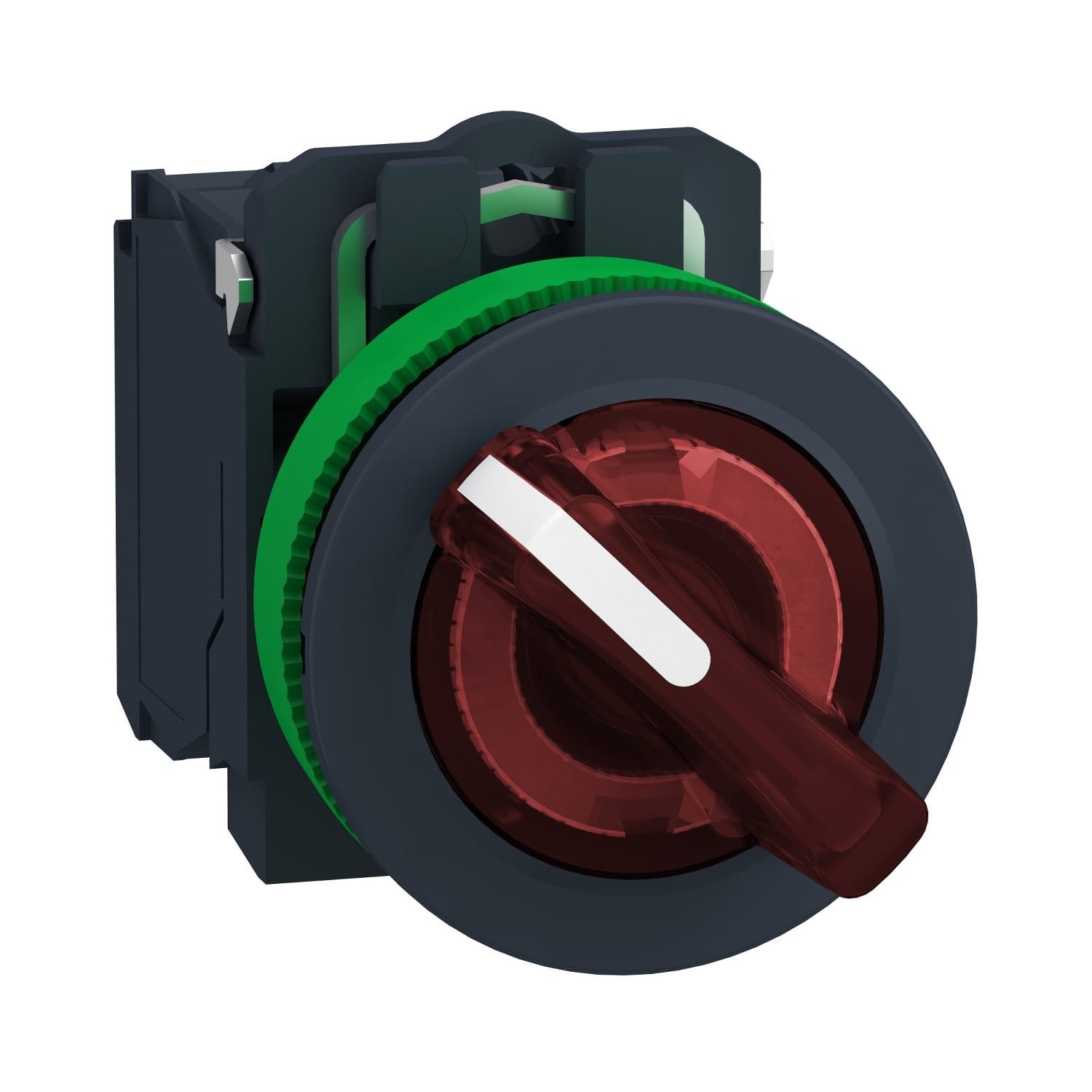 SCHNEIDER ELECTRIC - SNRXB5FK124M5 Selettore luminoso rosso 2 pos.filopannello Ø30 120VAC NO+NC- LED universale