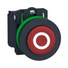 SCHNEIDER ELECTRIC - SNRXB5FL4322 Harmony XB5, pulsante rosso Antimicrobico sporgente con marcatura "O" filopannello, in plastica, ad impulso, Ø30 1NC