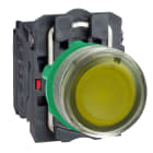 SCHNEIDER ELECTRIC - SNRXB5AW35G5C0 PULS.LUMINOSO GIALLO 120V GHIERA GRIGIA
