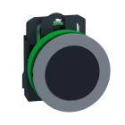 SCHNEIDER ELECTRIC - SNRXB5FA21C0 Pulsante nero filopannello 1NO ghiera grigia - Ø30