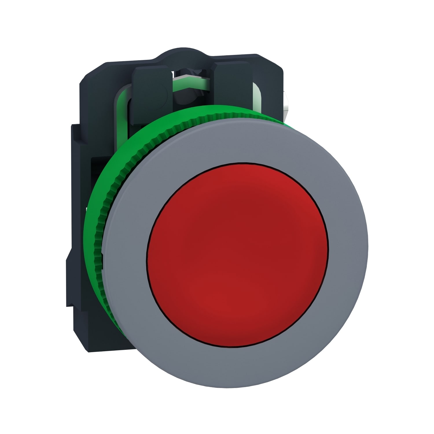 SCHNEIDER ELECTRIC - SNRXB5FA42C0 Puls. rosso a filo 1NC ghiera grigio
