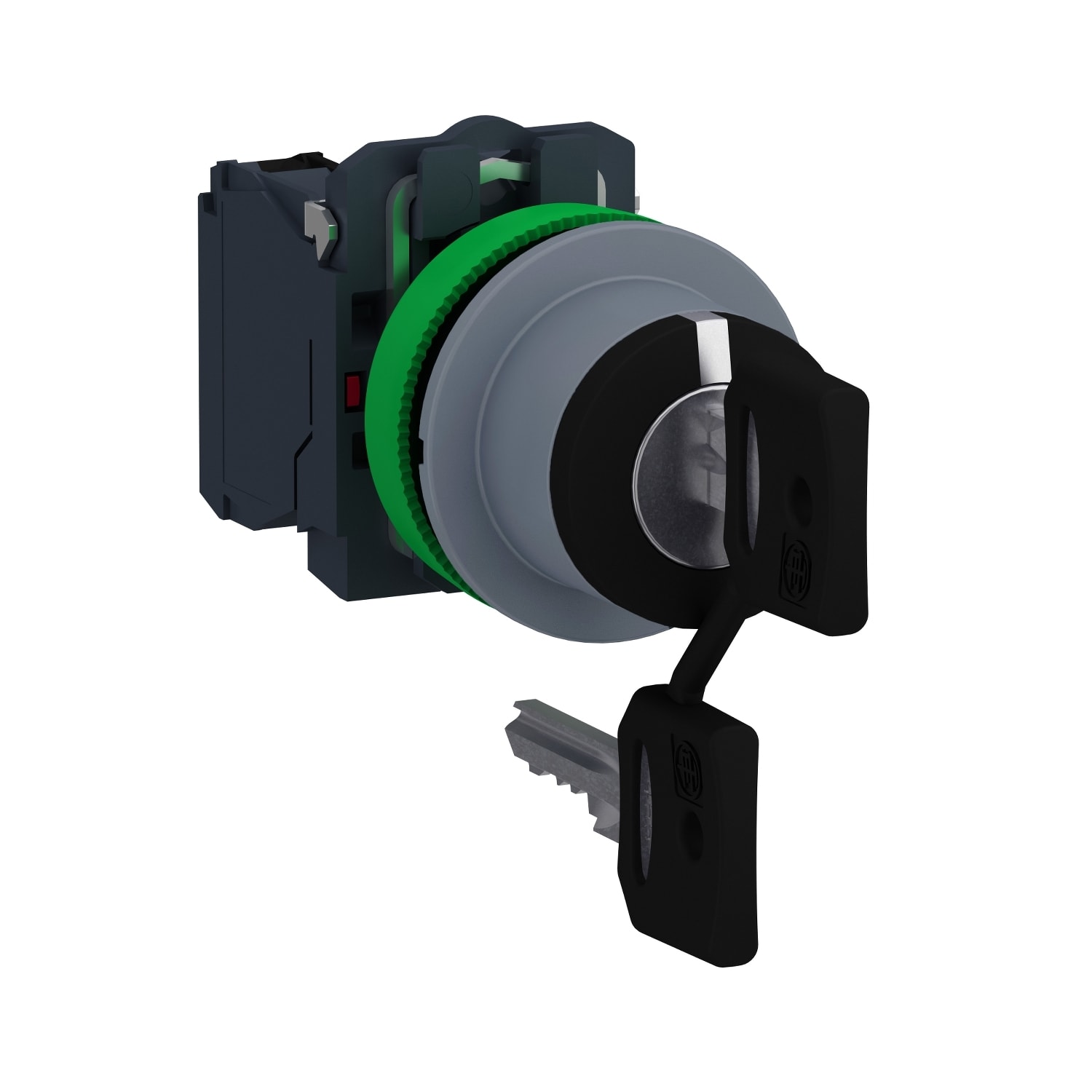 SCHNEIDER ELECTRIC - SNRXB5FG03C0 Selett.chiave 3pos.a filo 2 NO grigio
