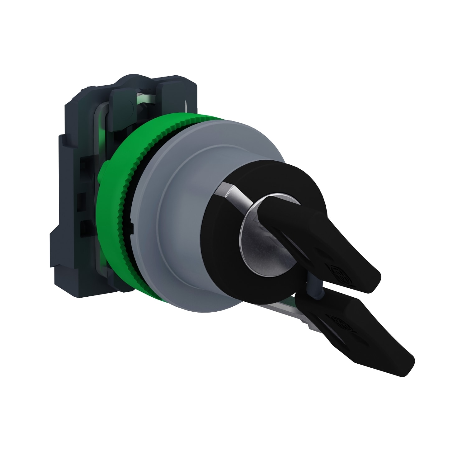 SCHNEIDER ELECTRIC - SNRXB5FG41C0 Selettore chiave 2pos. - filopannello - 1 NO - ghiera grigia- Ø30