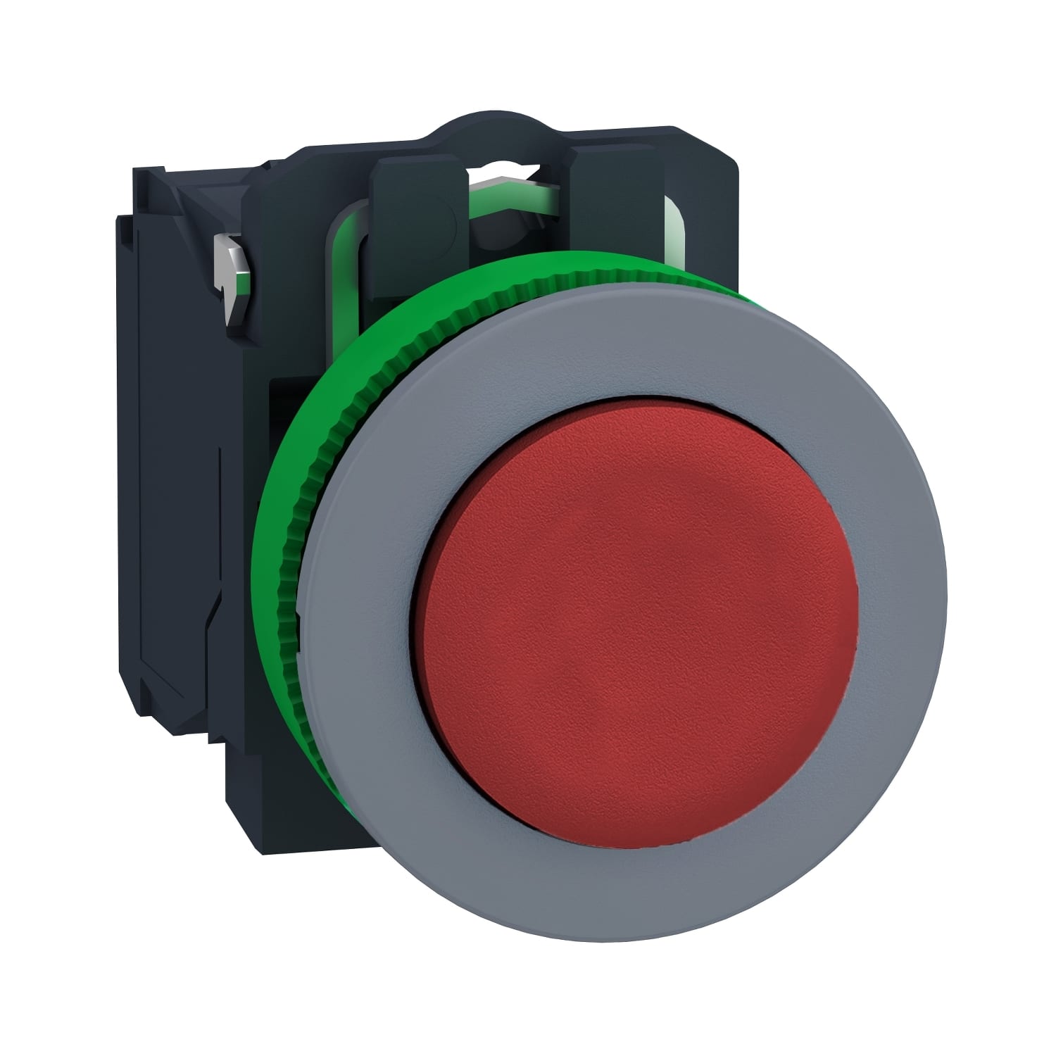 SCHNEIDER ELECTRIC - SNRXB5FL42C0 Puls.rosso sporgente filopannello 1NC grigio - Ø30