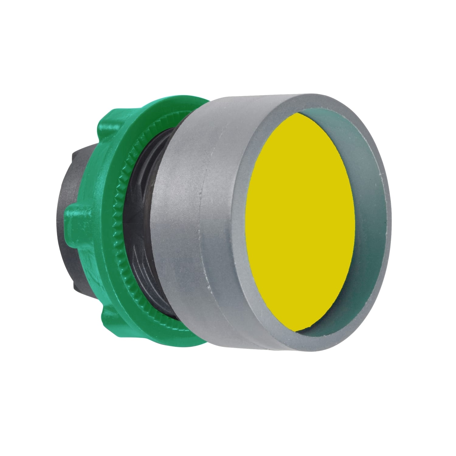 SCHNEIDER ELECTRIC - SNRZB5AA56C0 TESTA PULS. GIALLO GUARDIA ALTA GRIGIO
