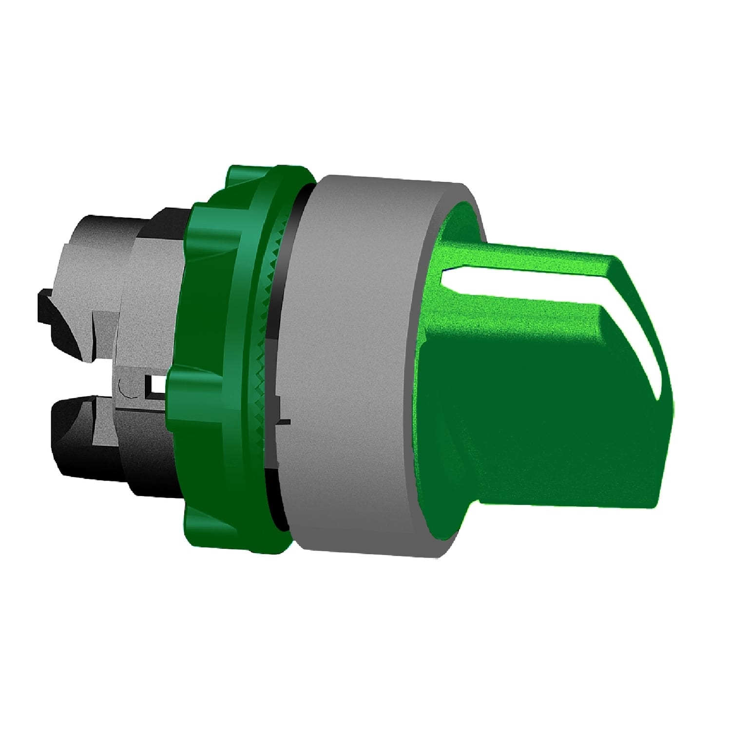 SCHNEIDER ELECTRIC - SNRZB5AD203C0 Testa selett. a leva verde 2 pos. grigio