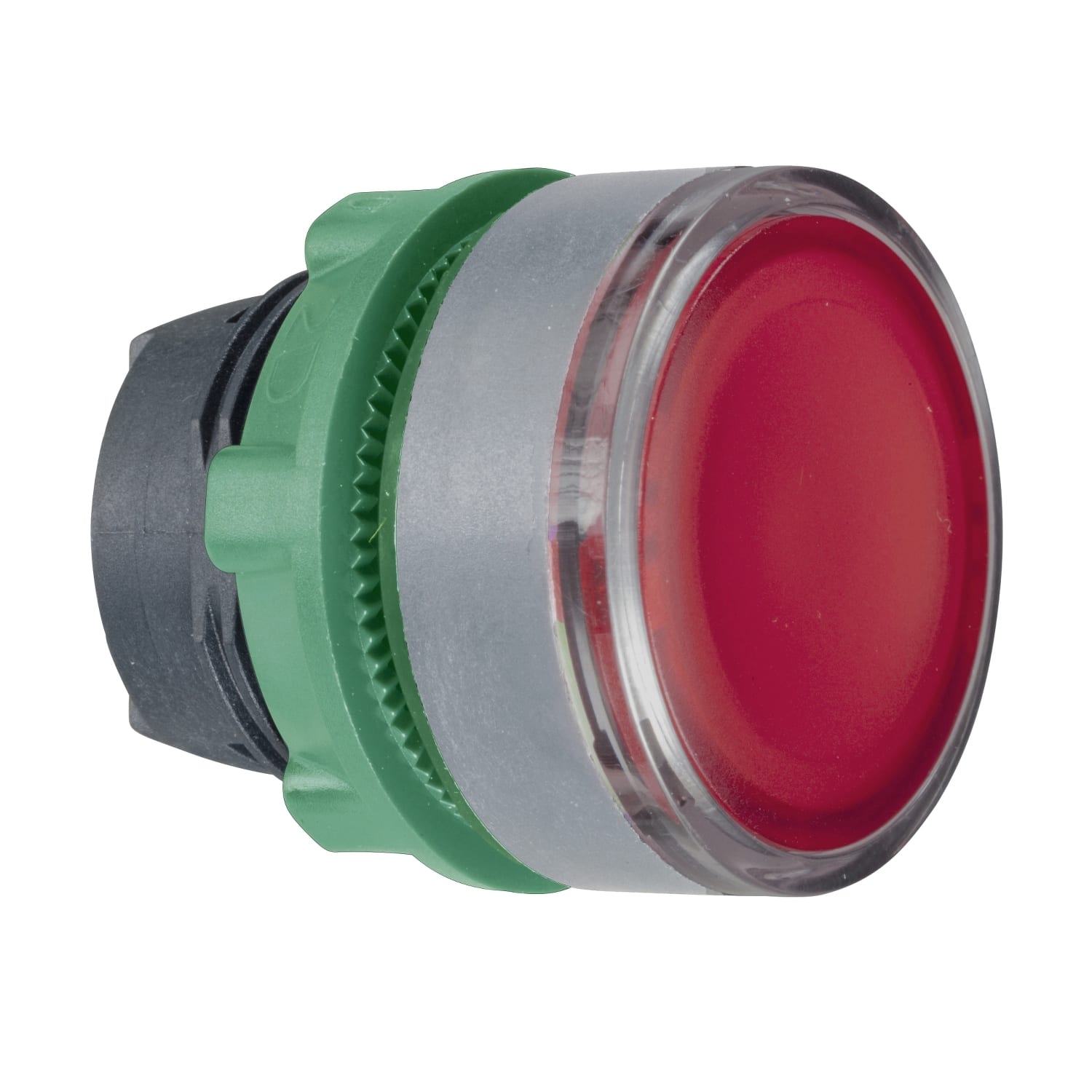 SCHNEIDER ELECTRIC - SNRZB5AH043C0 TESTA PULSANTE LUM. ROSSO GHIERA GRIGIA
