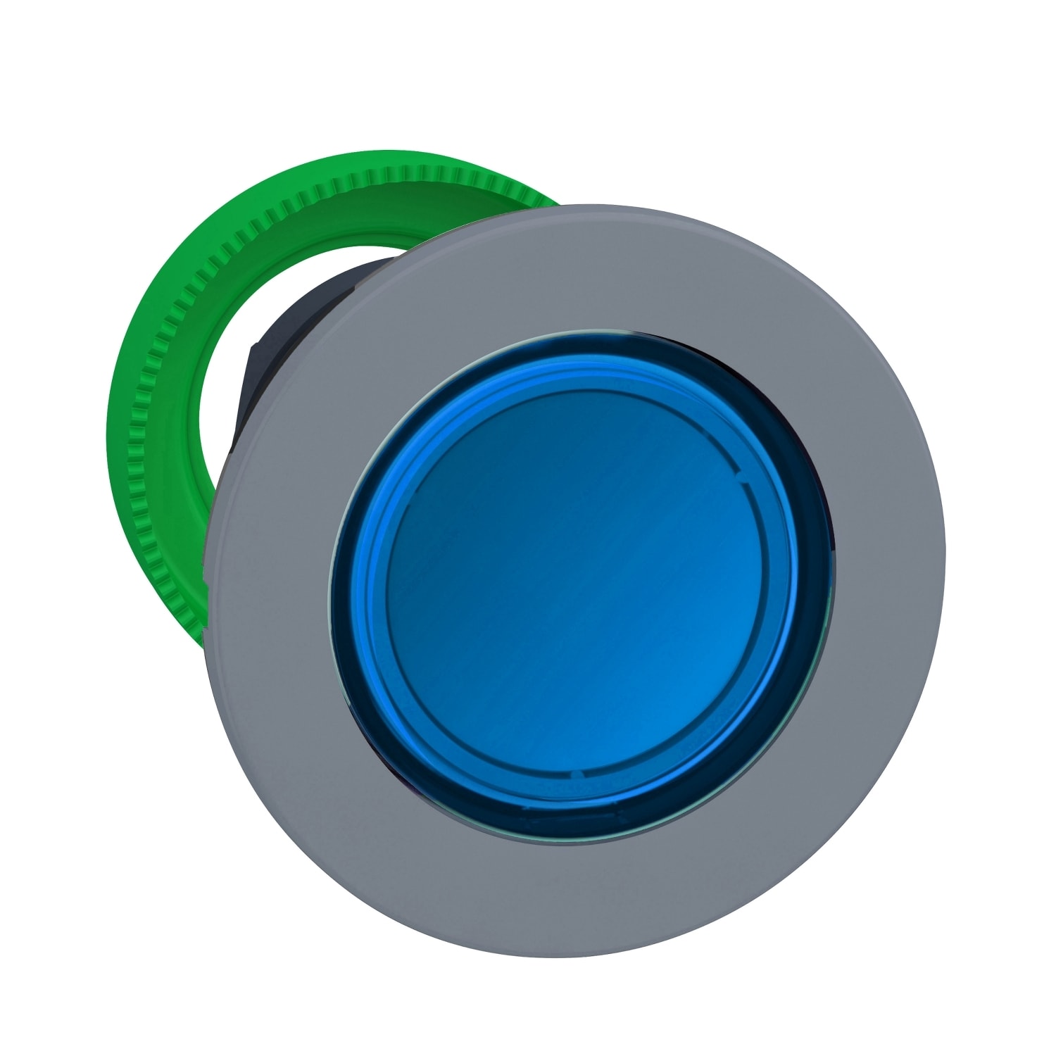SCHNEIDER ELECTRIC - SNRZB5FW363C0 TESTA PULS.LUM. BLU A FILO GRIGIO