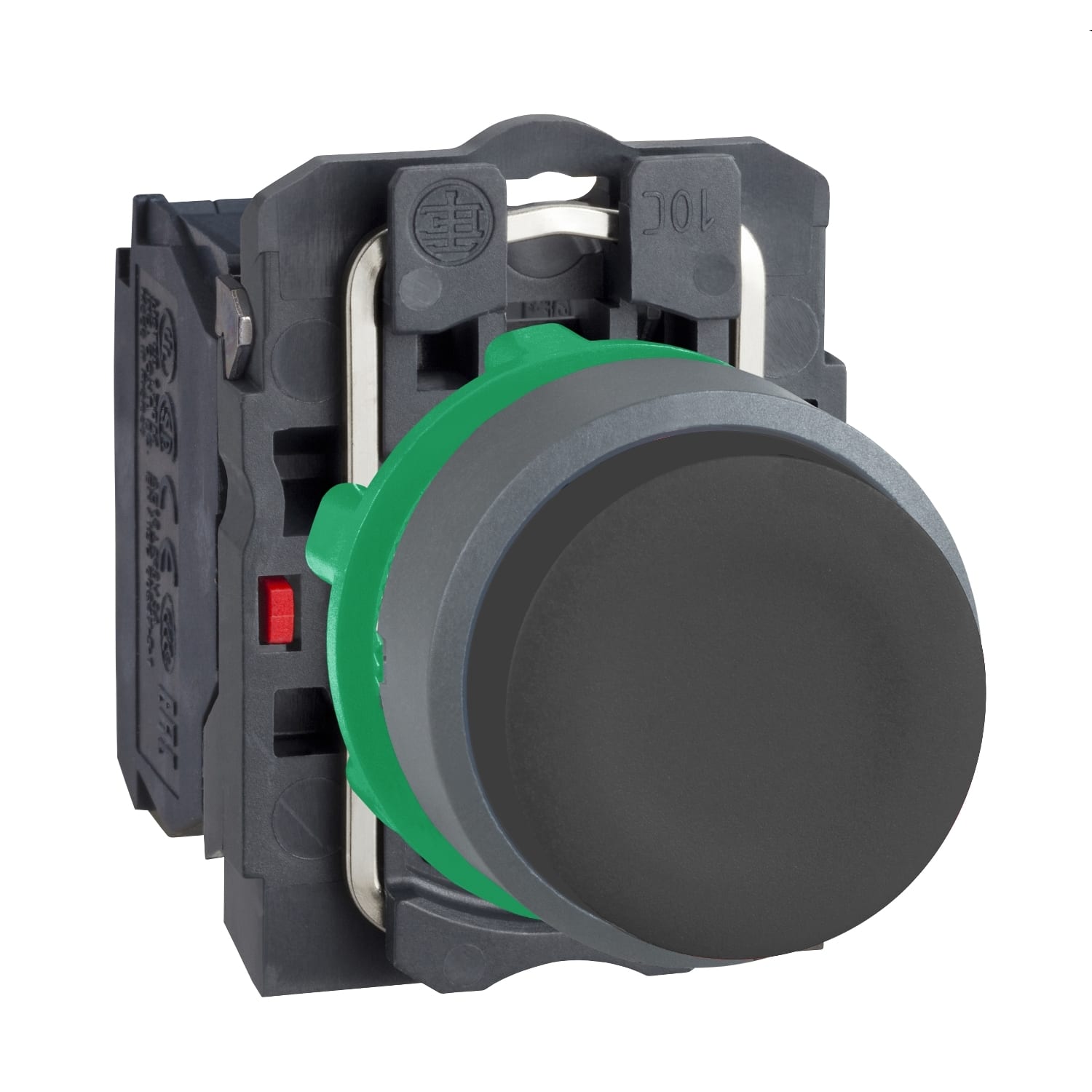 SCHNEIDER ELECTRIC - SNRXB5AP21C0 Pulsante nero ghiera grigia