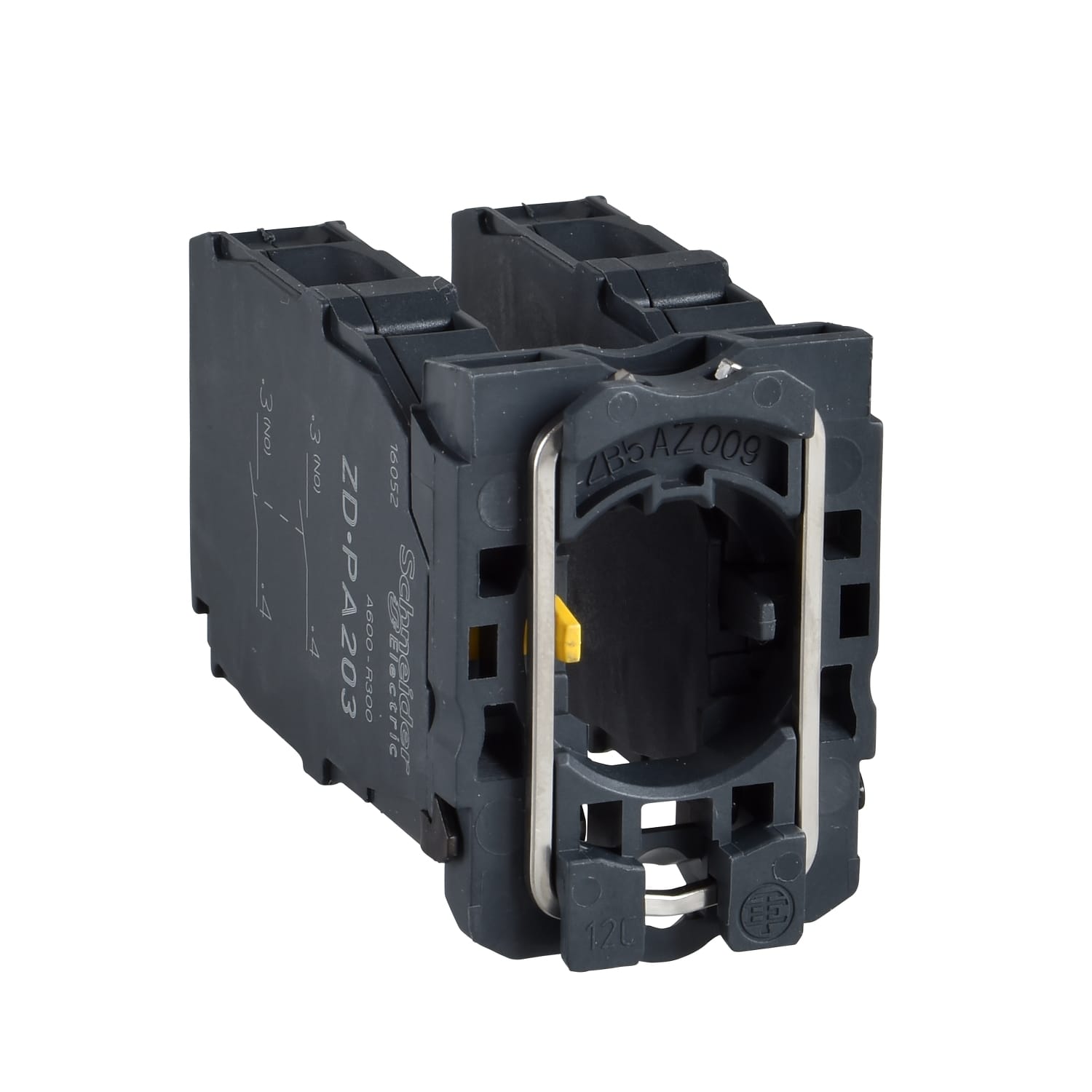 SCHNEIDER ELECTRIC - SNRZD5PA203 Complete body/contact assembly for joystick controller, Harmony XB5, XB4, contact block with body/fixing collar, 4NO