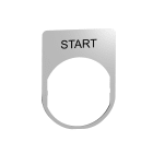 SCHNEIDER ELECTRIC - SNRZBYM2303 Porta etichetta+etichetta 'START'