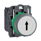 SCHNEIDER ELECTRIC - SNRXB5AA3341C0 Pulsante bianco freccia 1NO ghiera grigia