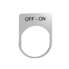 SCHNEIDER ELECTRIC - SNRZBYM2367 PORTA ETICHETTA+ETICHETTA OFF-ON