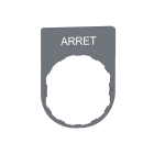 SCHNEIDER ELECTRIC - SNRZBYP2104C0 PORTA ETICHETTA+ETICHETTA ARRET