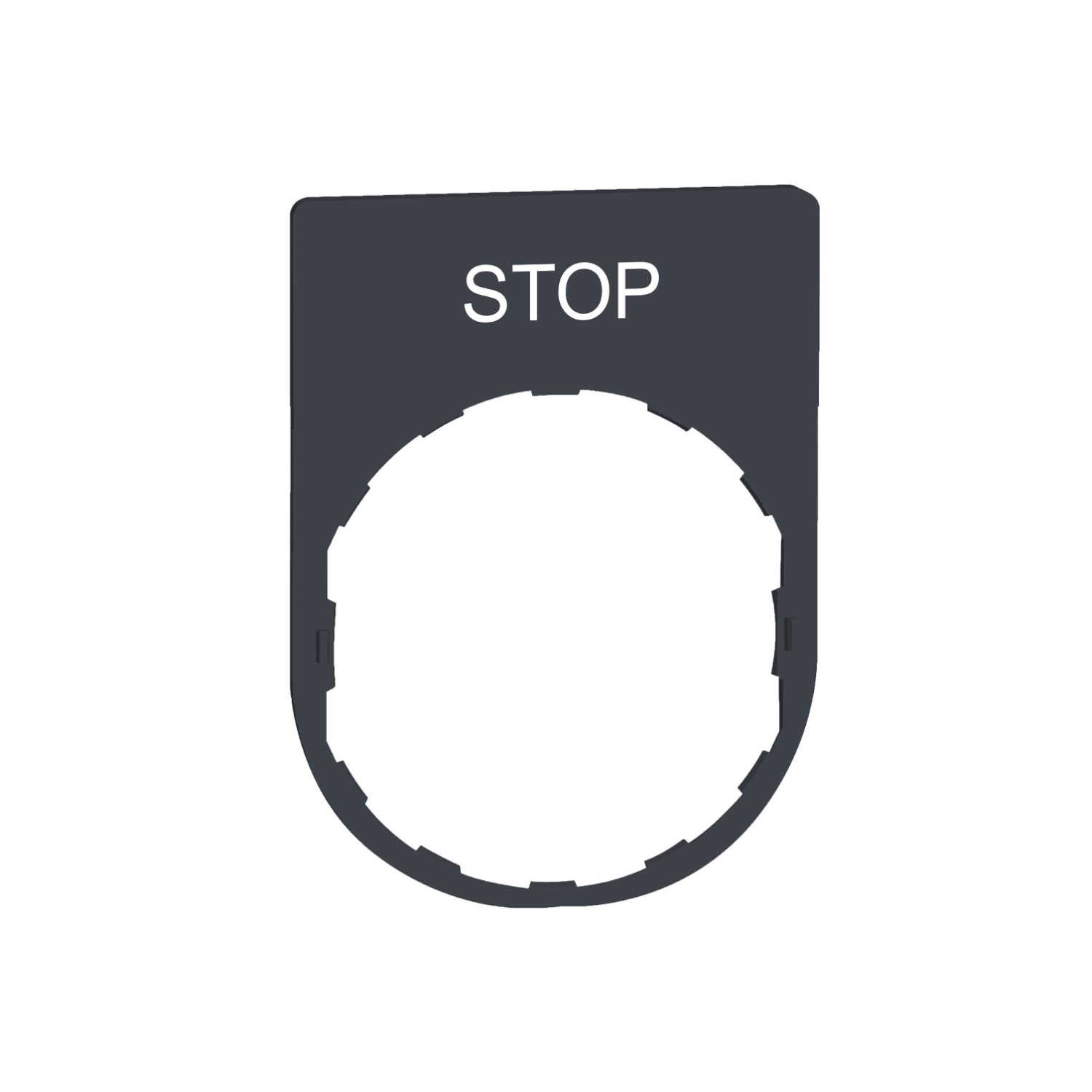 SCHNEIDER ELECTRIC - SNRZBYP2304 PORTA ETICHETTA+ETICHETTA STOP